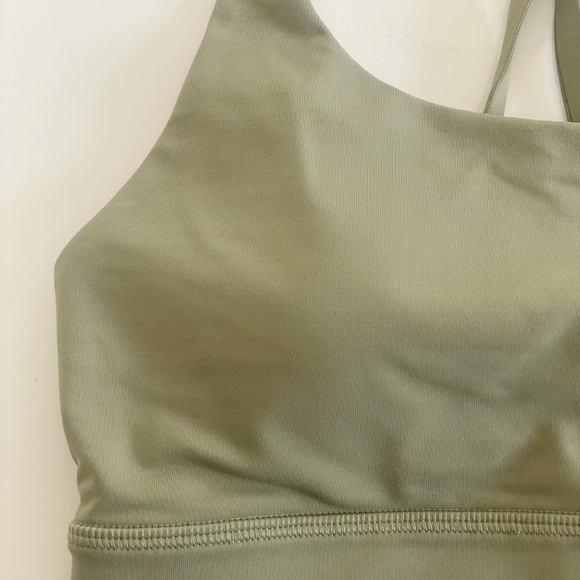 Lululemon Energy Bra Long Line Rosemary Green size 6 NWOT - Picture 2 of 5